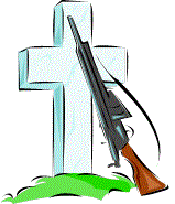 Cross and rifle
